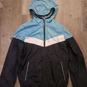 Arie Blue and Black Kids Jacket